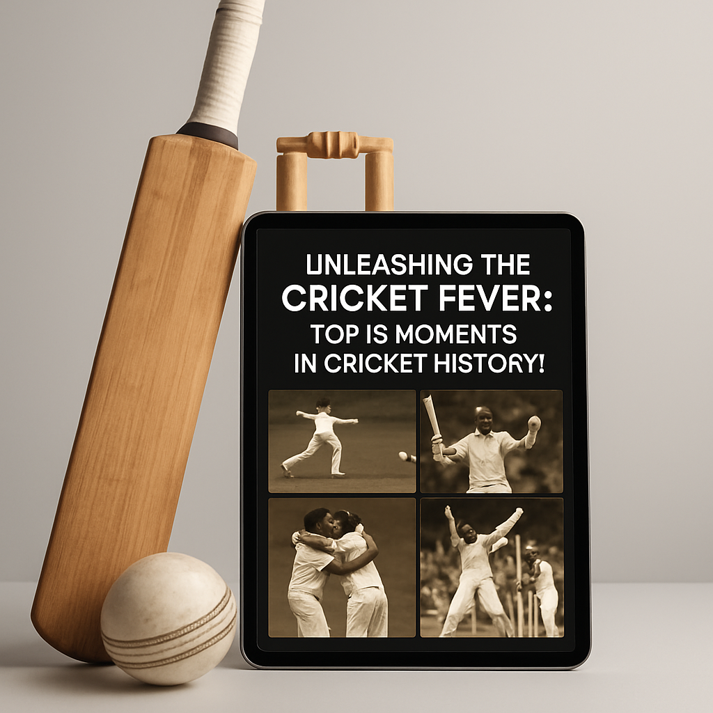 "Unleashing the cricket fever: Top 10 moments in cricket history!"